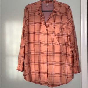 Free People Button Down and Button Back Tunic